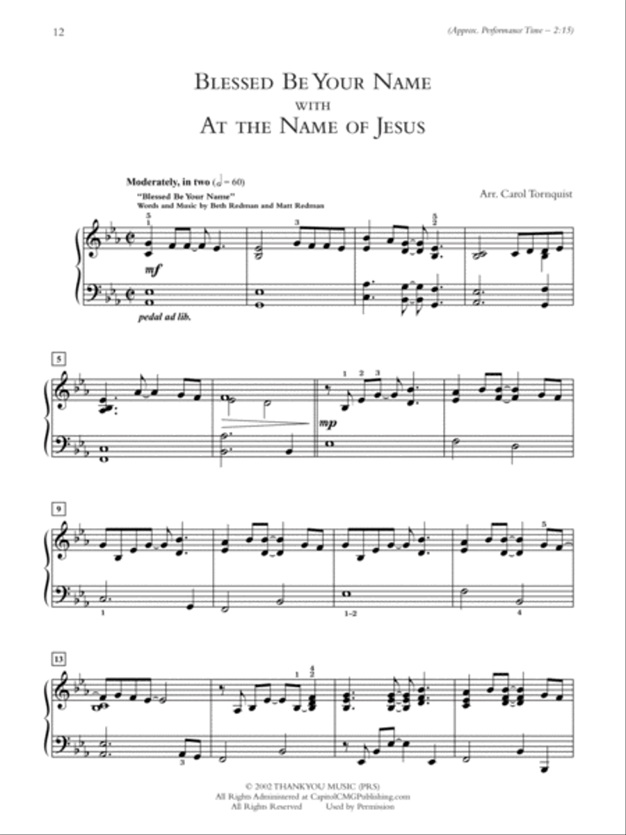 Medleys for Blended Worship, Complete Collection Piano Solo scores gallery preview page 6
