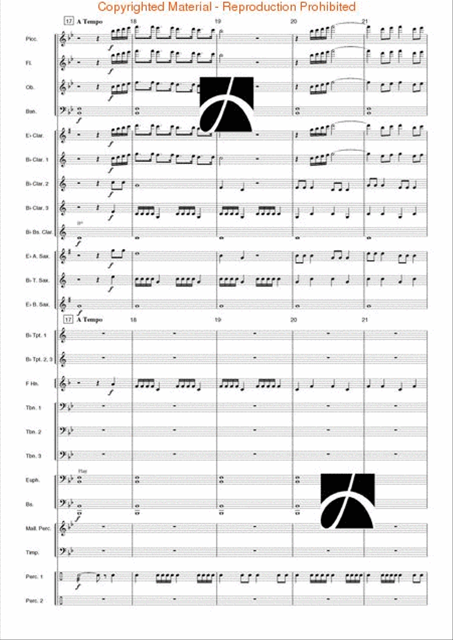 Toccata (from the Opera L'Orfeo) Concert Band scores gallery preview page 5