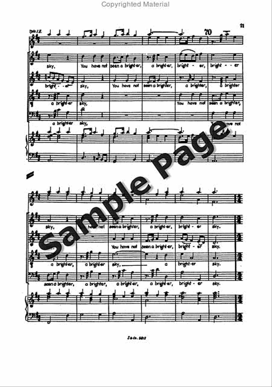Blow Marriage Ode Full Score Mixed Choir scores gallery preview page 24