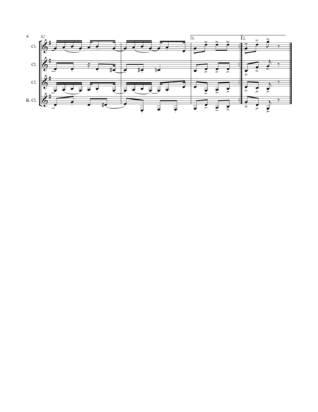 Joplin - “Maple Leaf Rag” (for Clarinet Quartet) image number null