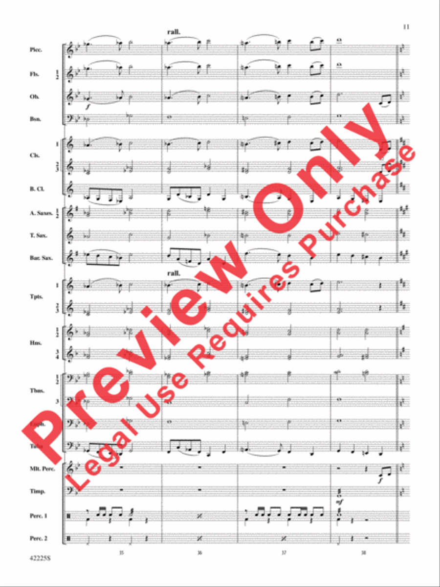 Mountain Strong Concert Band scores gallery preview page 11