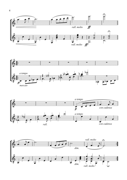 Valses poeticos Op. 10, (Intro, #1, 2, 7 and finale) for flute and guitar image number null