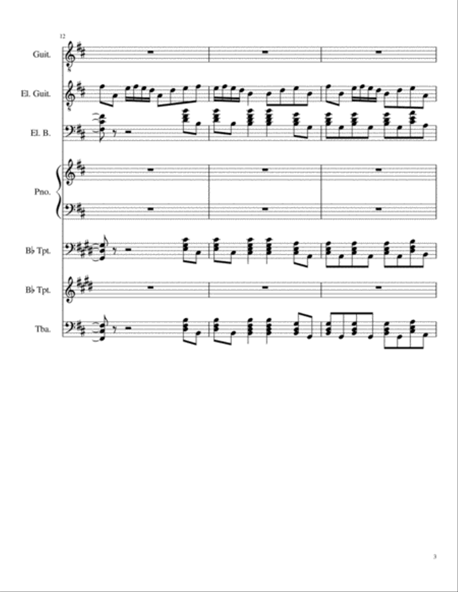 A Tale of Six Trillion Years and a Night (Complete Score & Parts) Small Ensemble scores gallery preview page 3