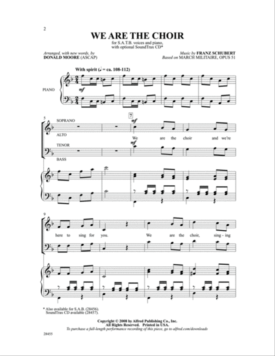 We Are the Choir 4-Part scores gallery preview page 2