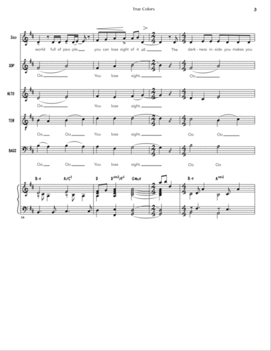 True Colors 4-Part scores gallery preview page 5