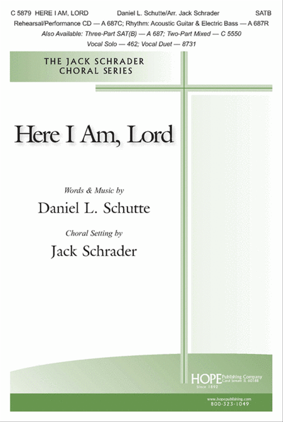 Book cover for Here I Am, Lord