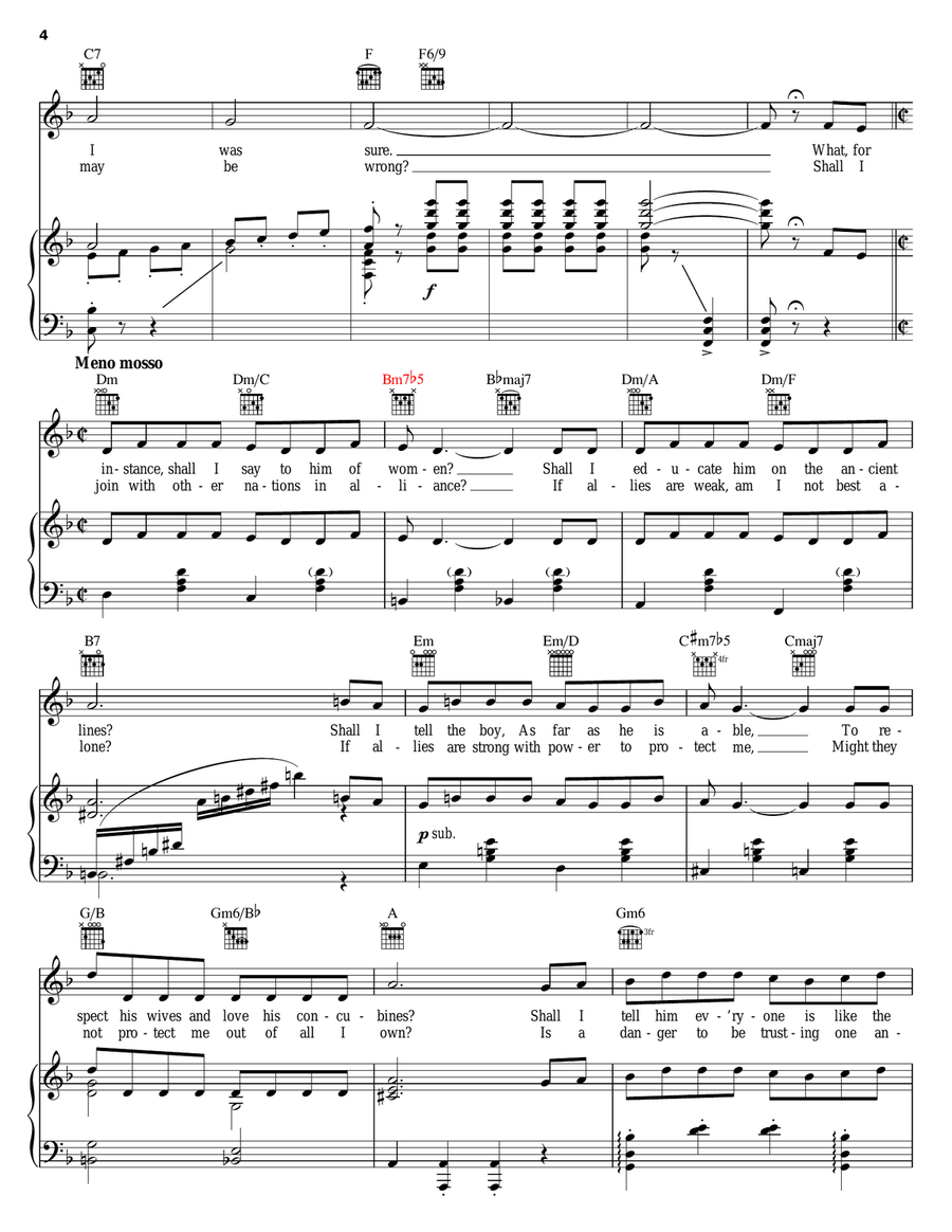 A Puzzlement A Puzzlement Piano, Vocal, Guitar scores gallery preview page 4