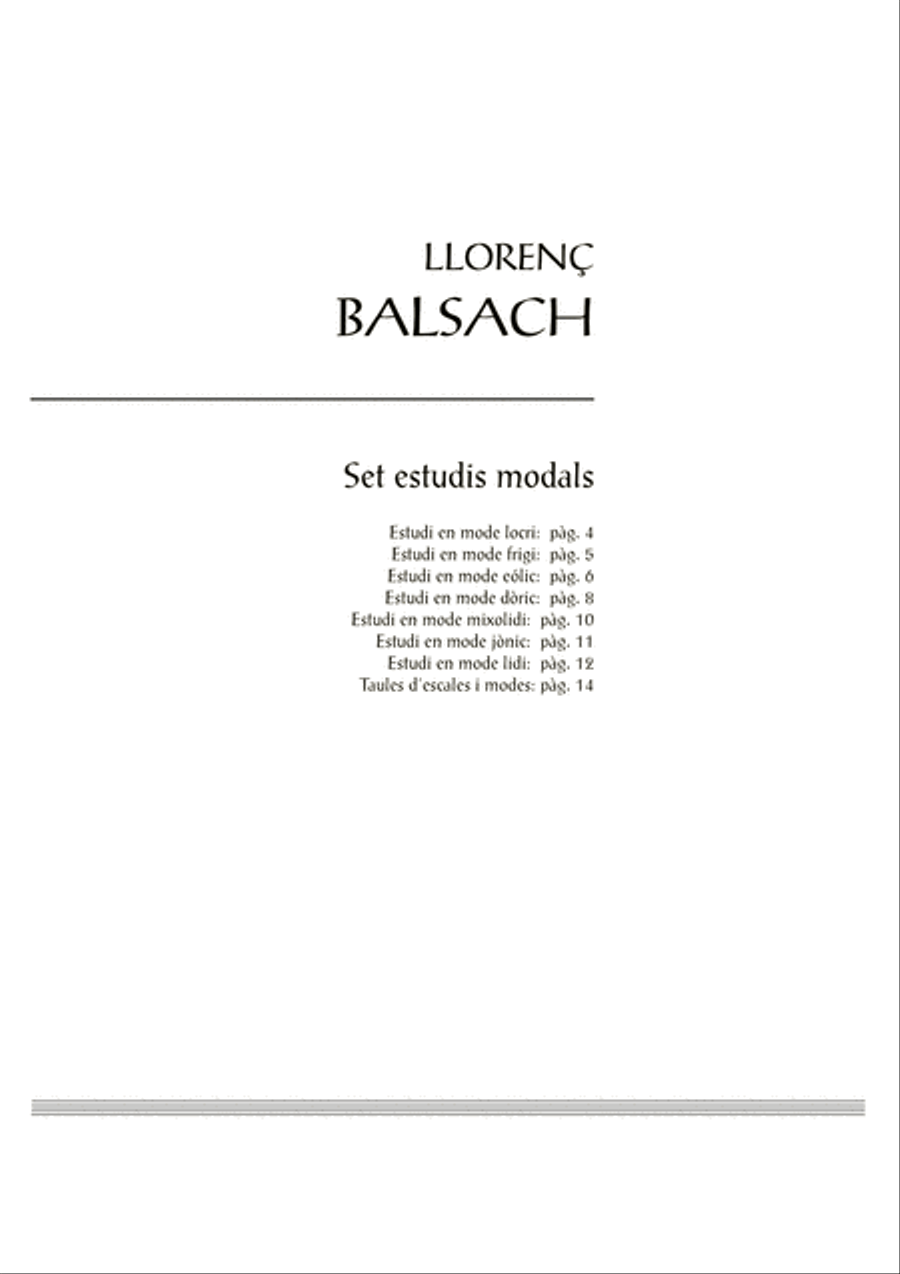 set estudis modals Piano Solo scores gallery preview page 3
