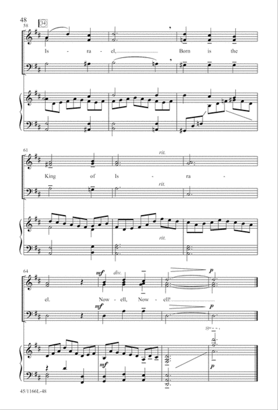 12 Carols for about 12 Singers 3-Part scores gallery preview page 49