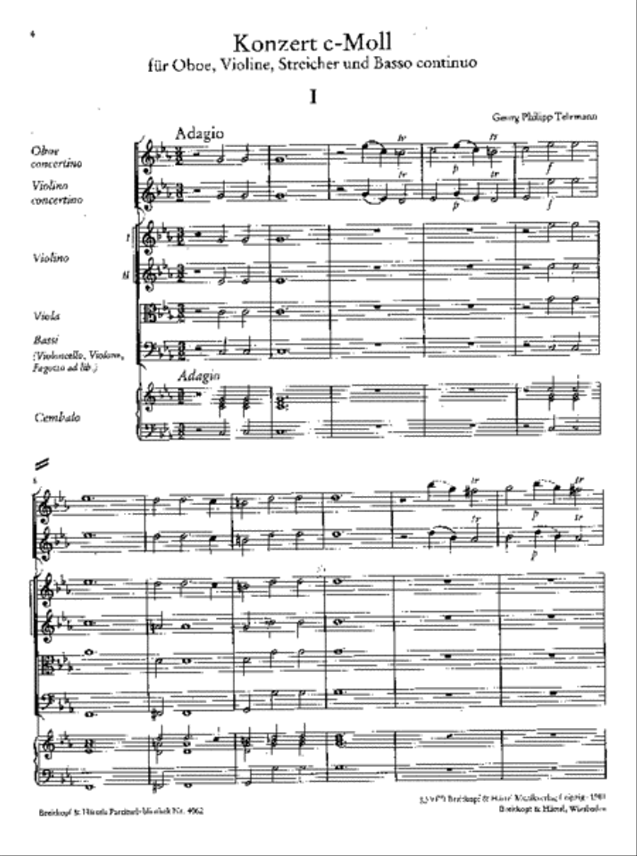Double Concerto in C minor Orchestra scores gallery preview page 2