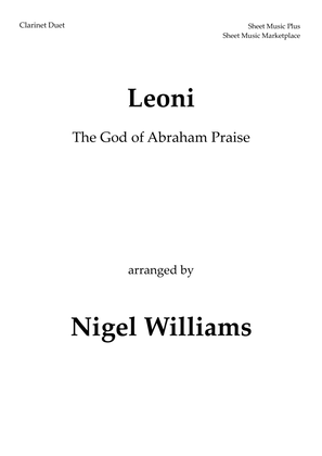 Leoni (The God of Abraham Praise), for Clarinet Duet