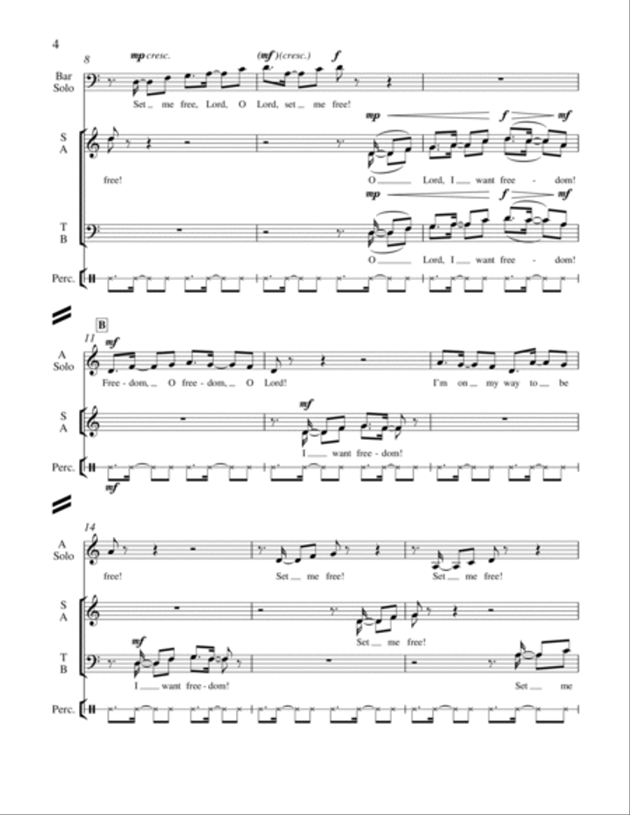 Freedom Song Freedom Song 4-Part scores gallery preview page 13