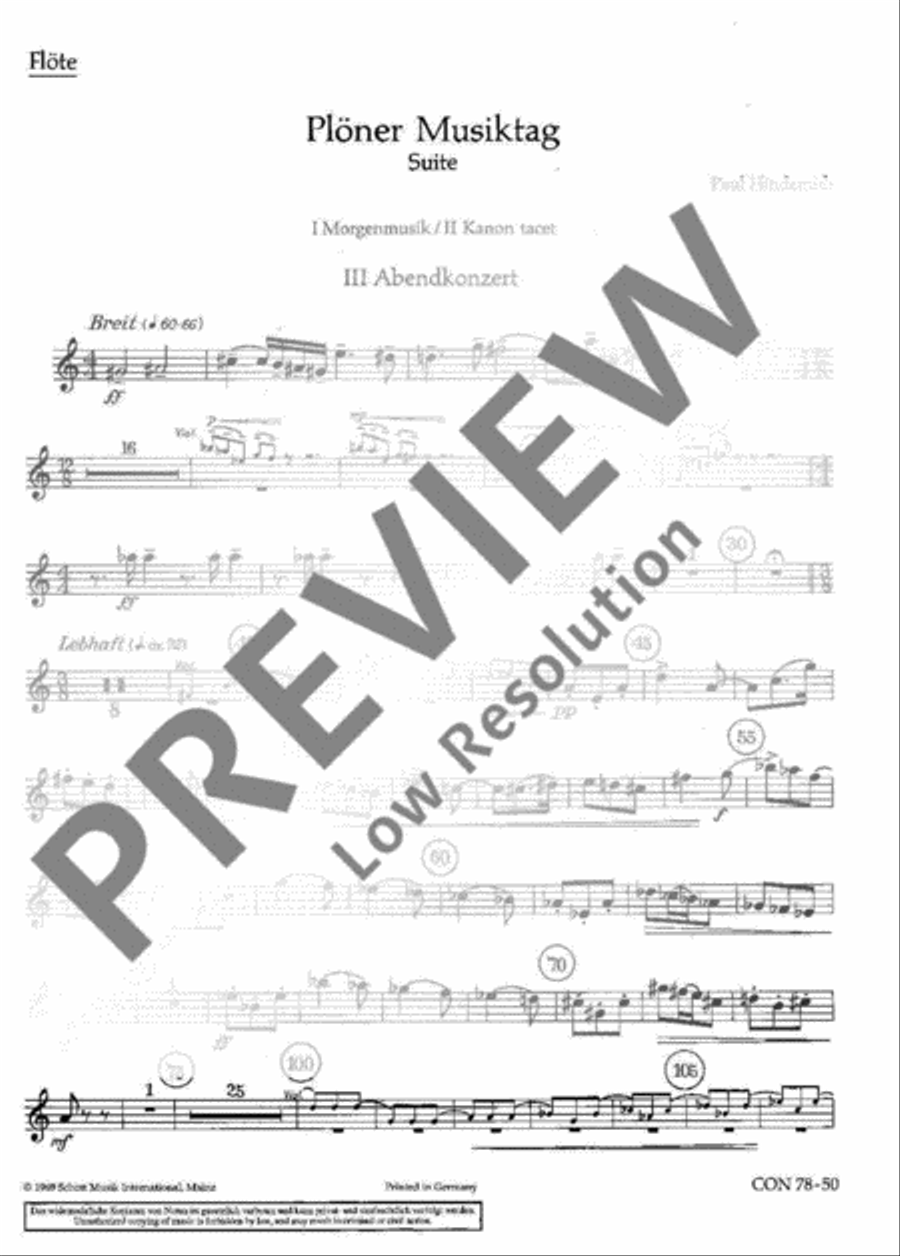 Plöner Musiktag Orchestra scores gallery preview page 2
