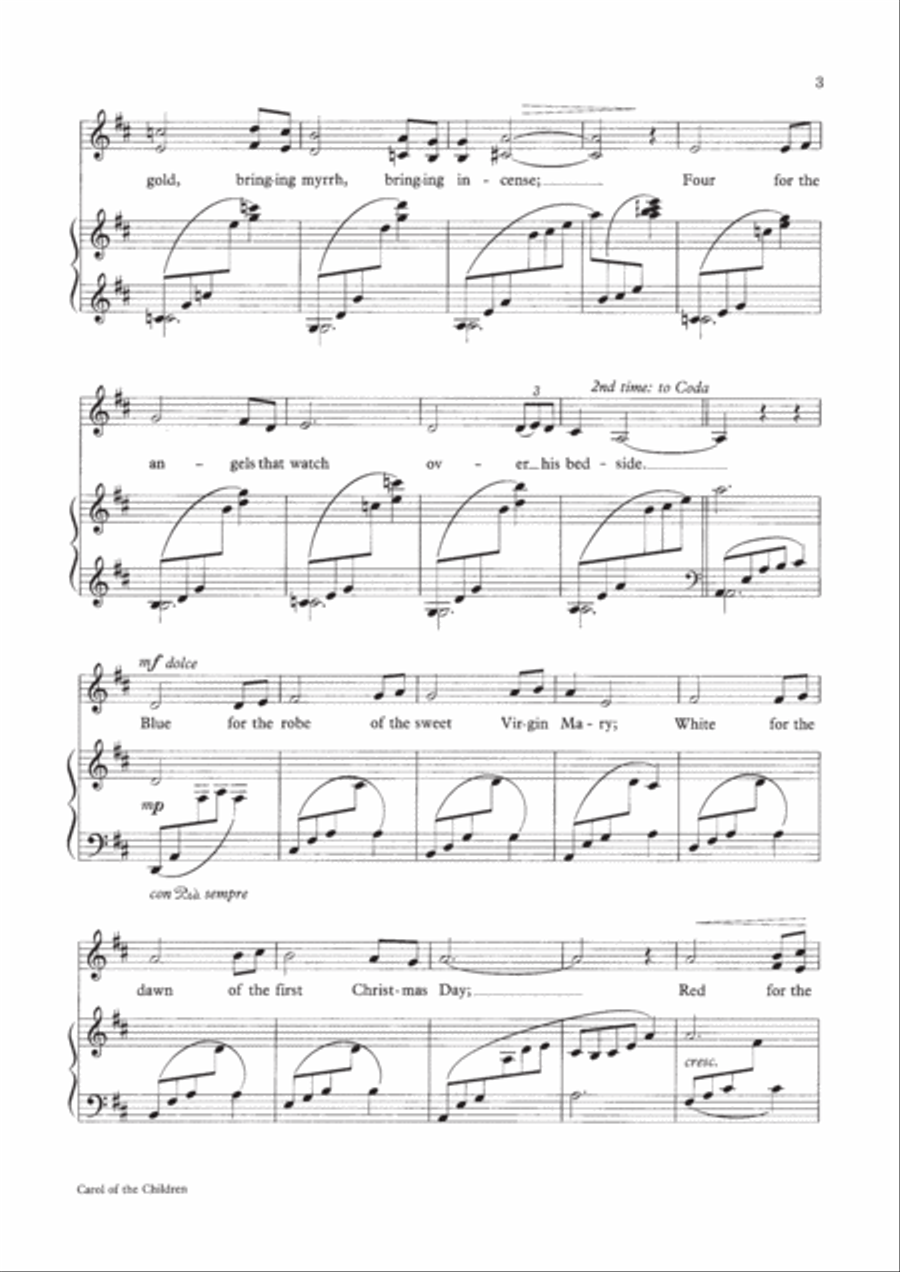 Carol of the Children Carol of the Children Unison Choir scores gallery preview page 3