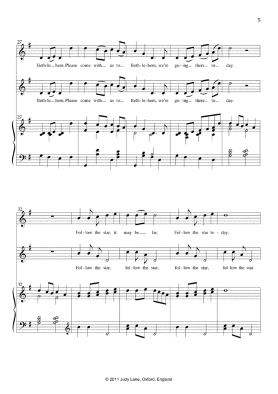 The Christmas Journey - A Christmas musical presentation for Elementary Schools 2-Part scores gallery preview page 6