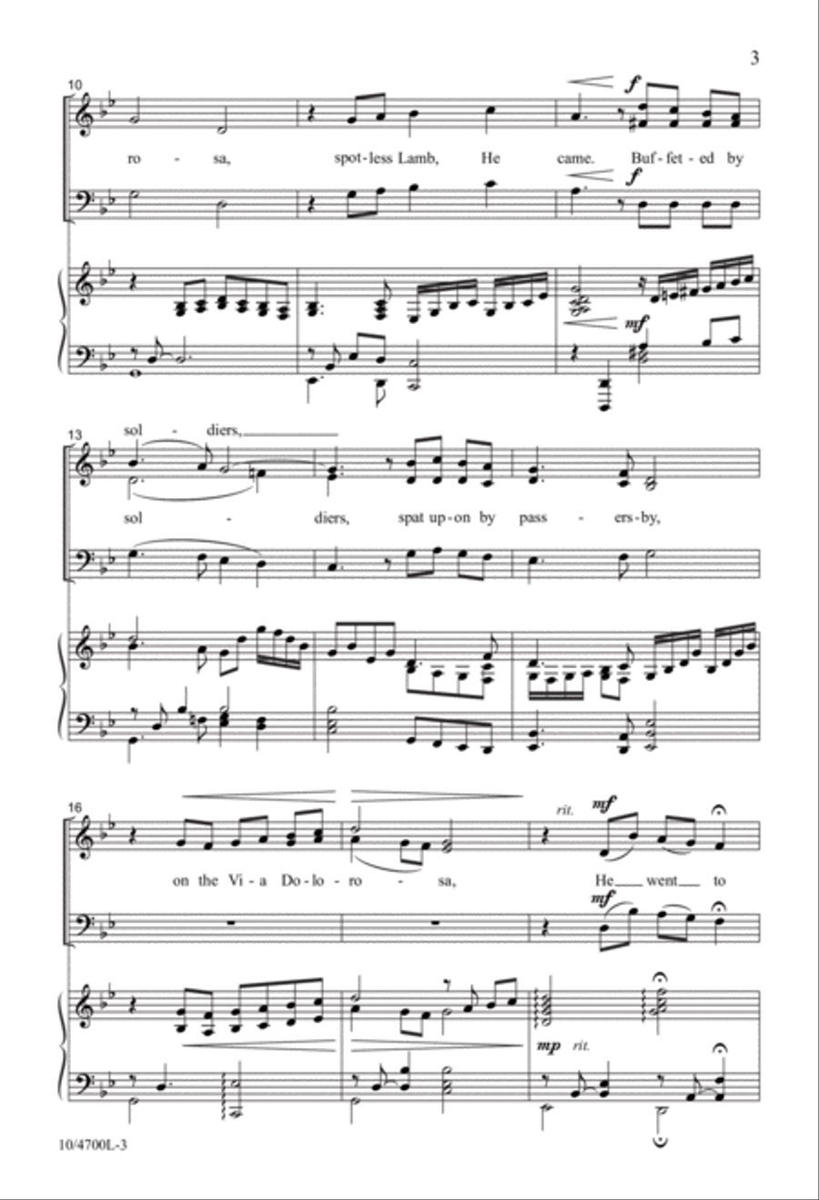 On the Via Dolorosa 3-Part scores gallery preview page 3