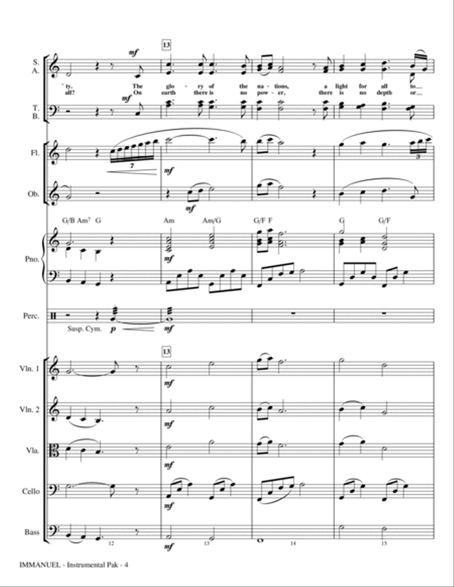 Immanuel (arr. John Purifoy) - Score Choir scores gallery preview page 4