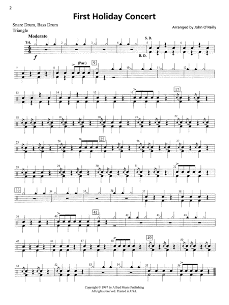 Accent on Performance Holiday Collection Concert Band scores gallery preview page 3