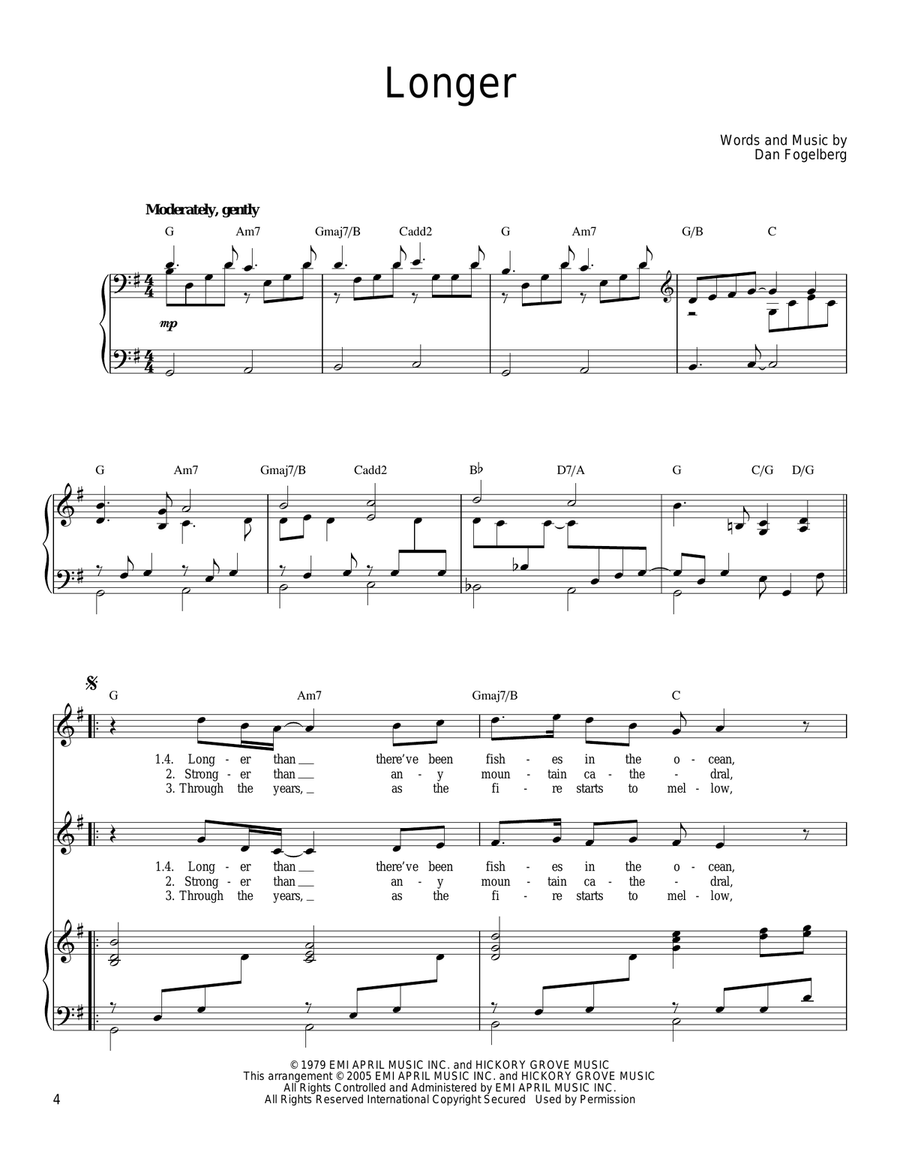 Longer Longer Vocal Duet scores gallery preview page 1