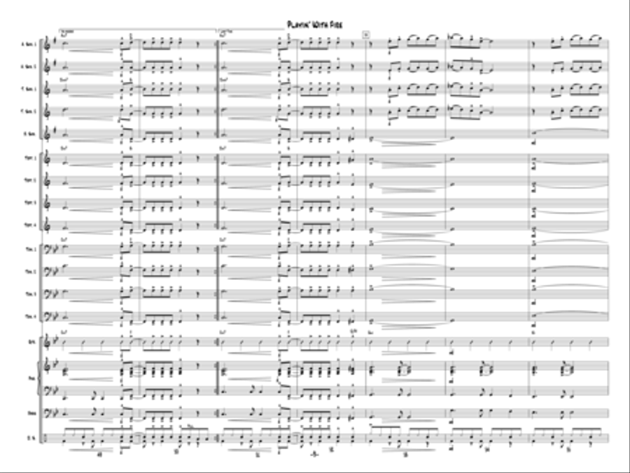 Playin' With Fire Jazz Ensemble scores gallery preview page 8