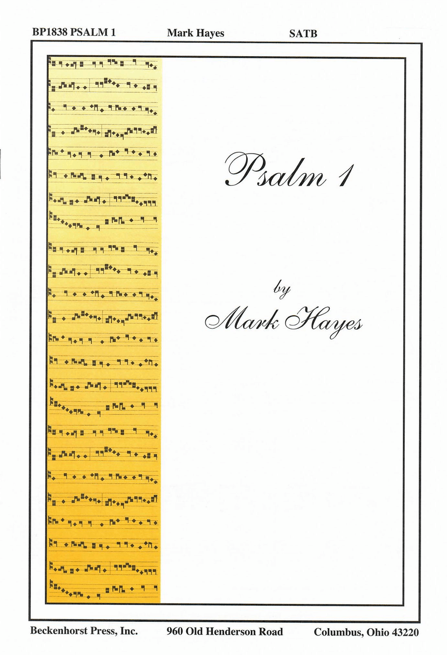 Psalm 1 Psalm 1 4-Part scores gallery preview page 1