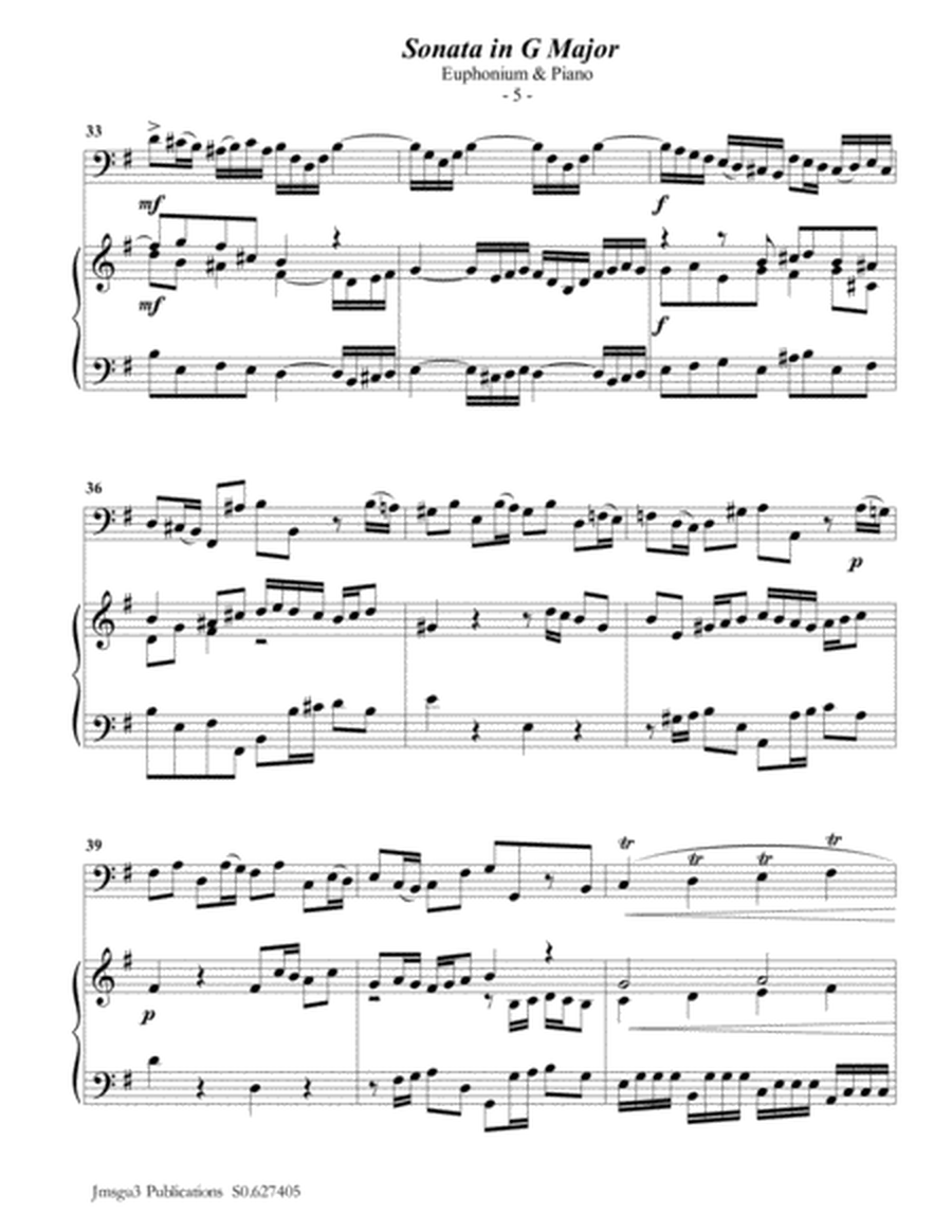 Telemann: Four Sonatas for Euphonium & Piano image number null