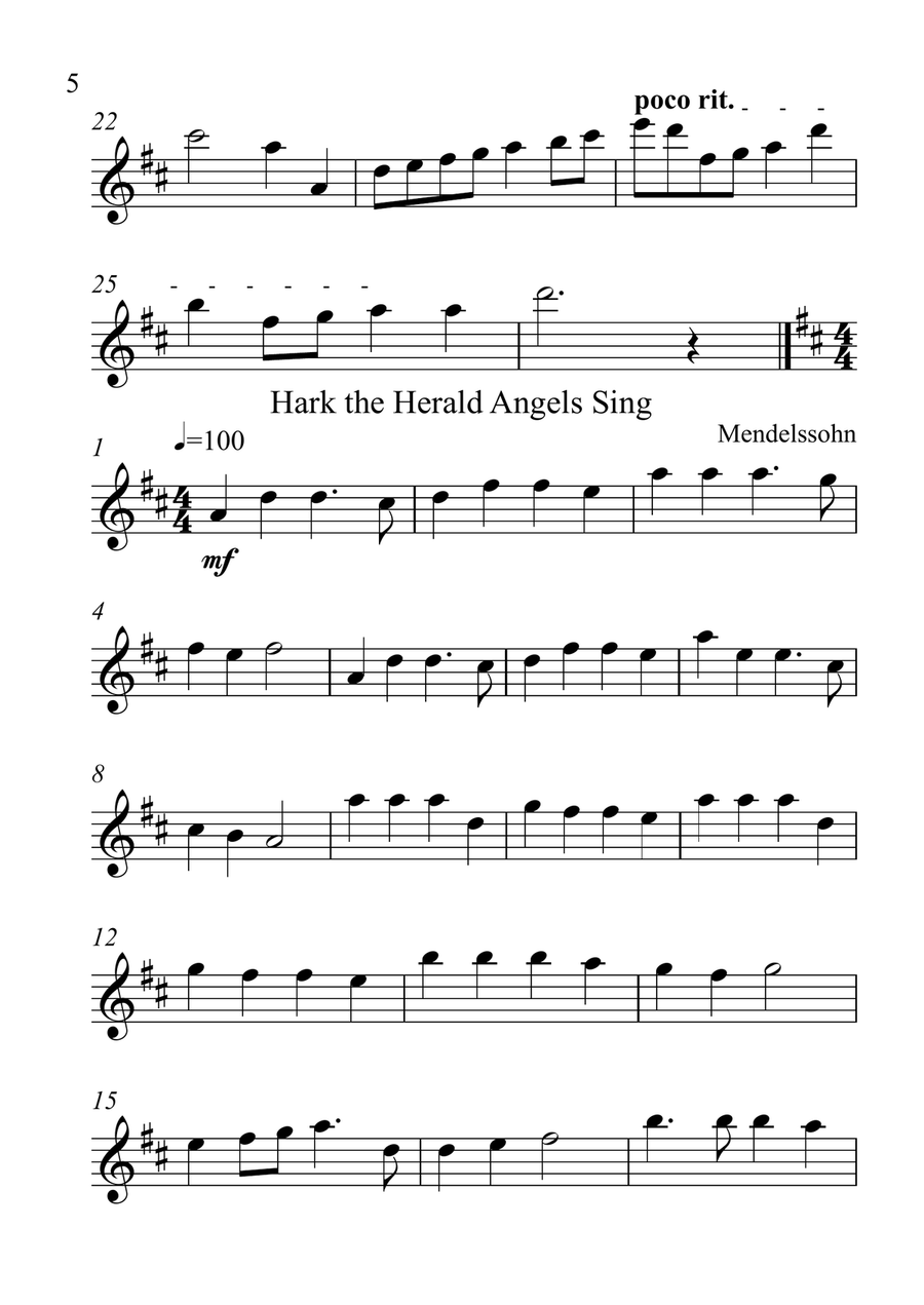 10 Christmas Carols for Solo Violin and Piano Violin Solo scores gallery preview page 6