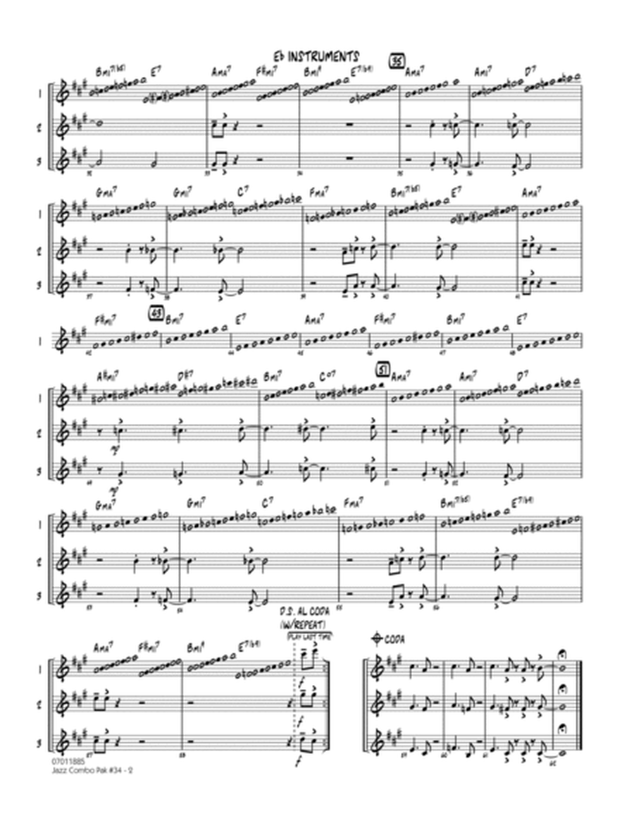 Jazz Combo Pak #34 (Modern Jazz Quartet) - Eb Instruments
