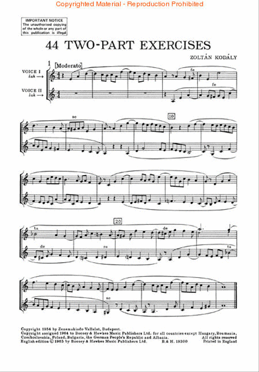 44 Two-Part Exercises 2-Part scores gallery preview page 2