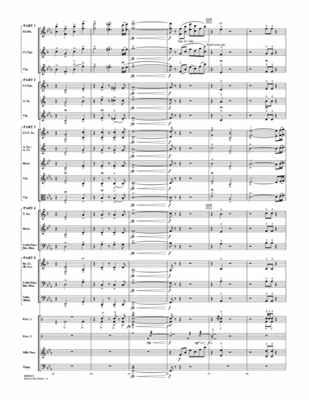 Back to the Future (Main Theme) - Conductor Score (Full Score)