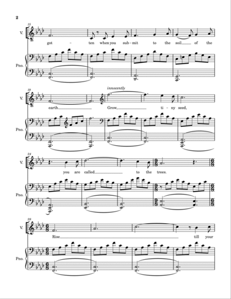 Come Wayward Souls Voice scores gallery preview page 2