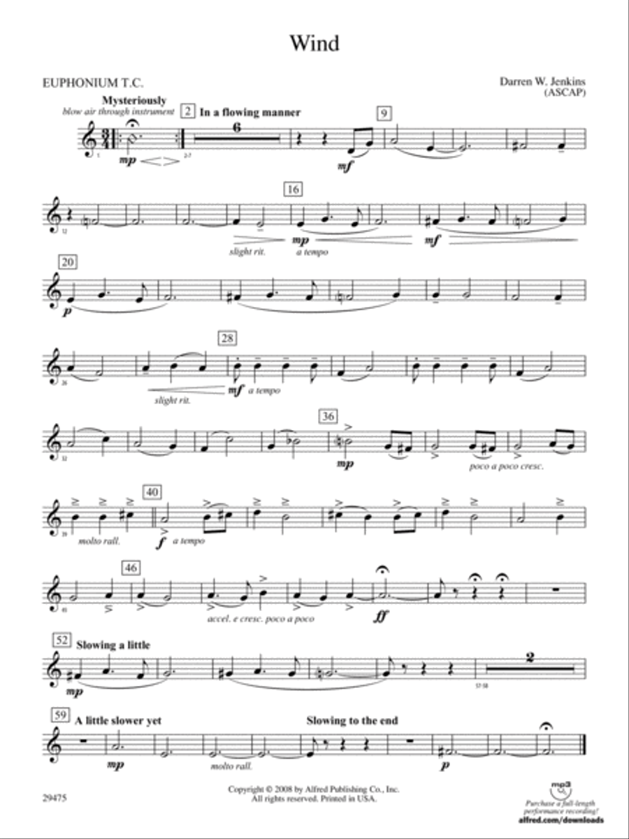 Wind: Baritone T.C. Wind: Baritone T.C. Concert Band scores gallery preview page 1