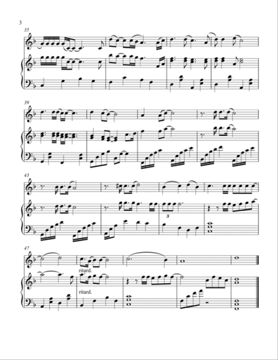 What A Wonderful World Violin Solo scores gallery preview page 4