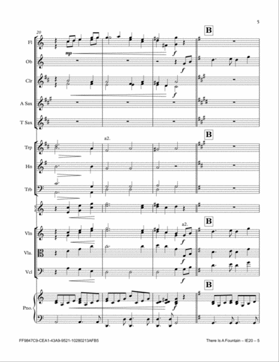 There Is A Fountain There Is A Fountain Full Orchestra scores gallery preview page 5