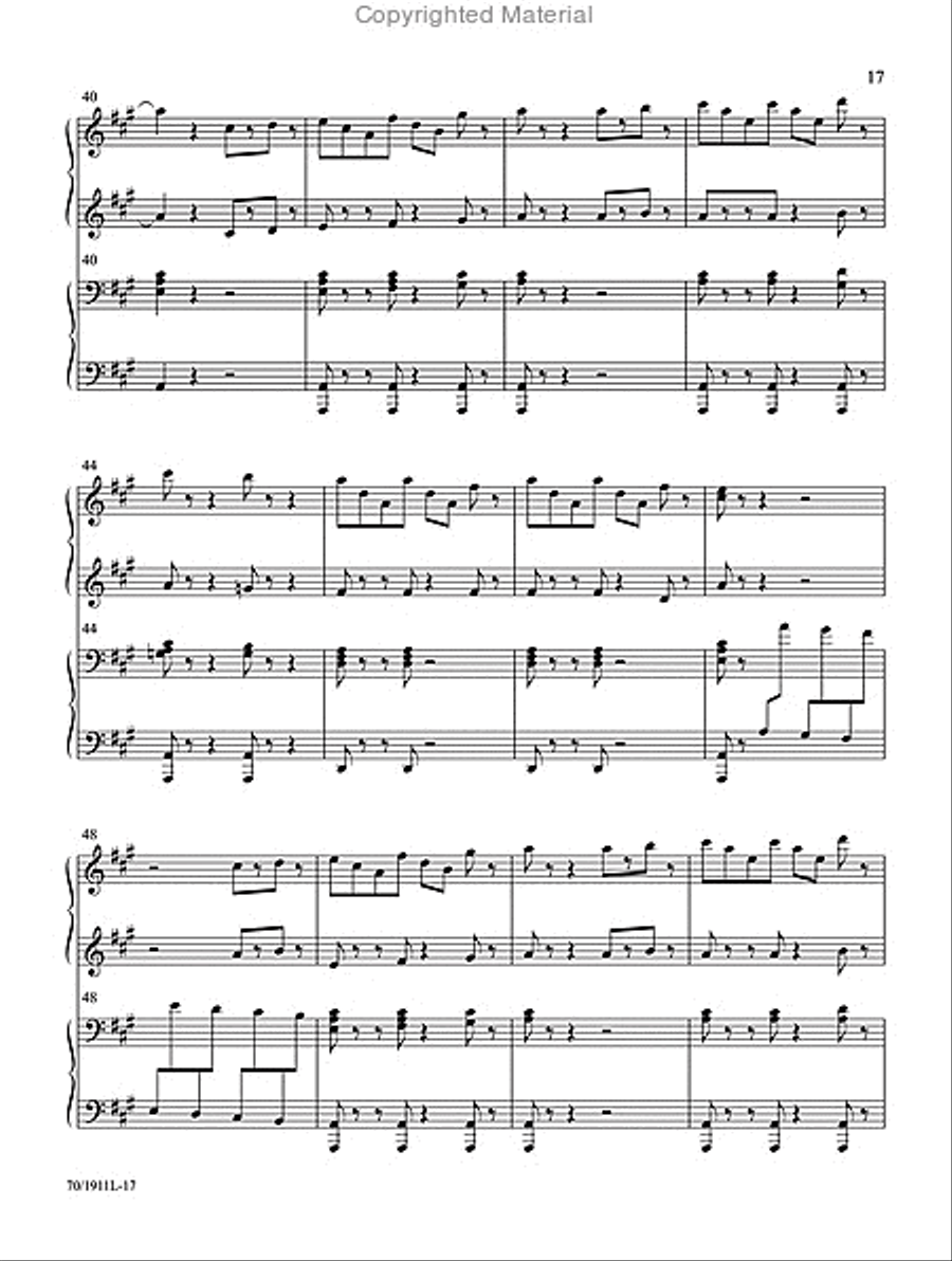 Give Me That Old-Time Religion Piano Duet scores gallery preview page 11