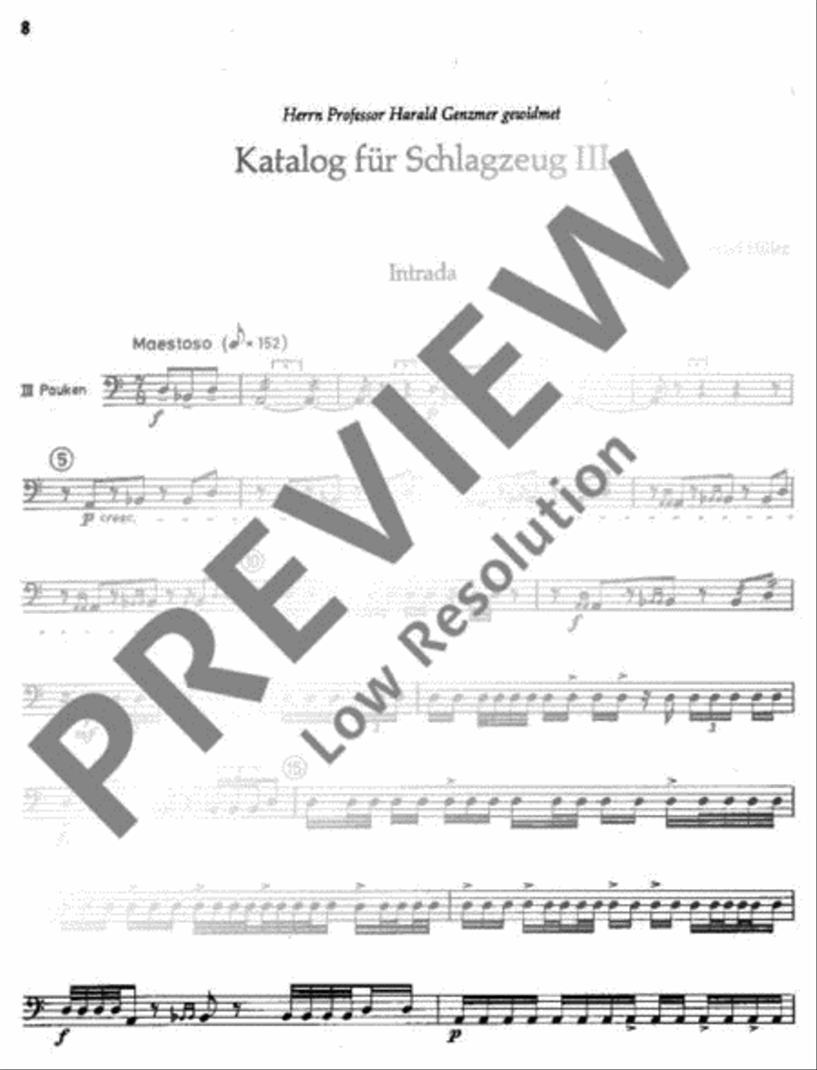 Katalog III Percussion scores gallery preview page 9