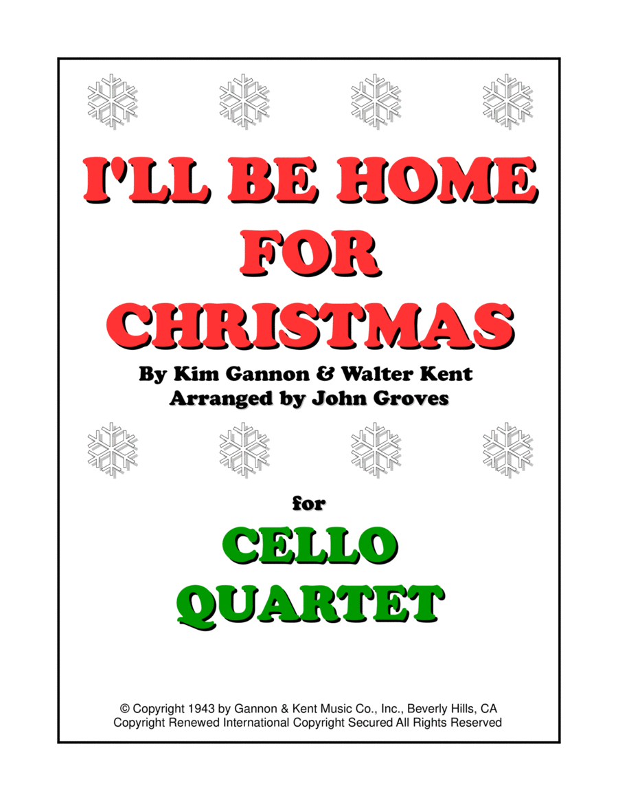 Book cover for I'll Be Home For Christmas