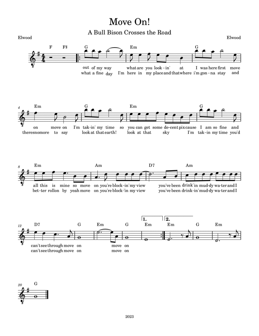 Move On! Acoustic Guitar scores gallery preview page 1