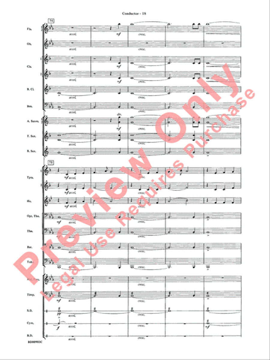 Crestar Overture Concert Band scores gallery preview page 21