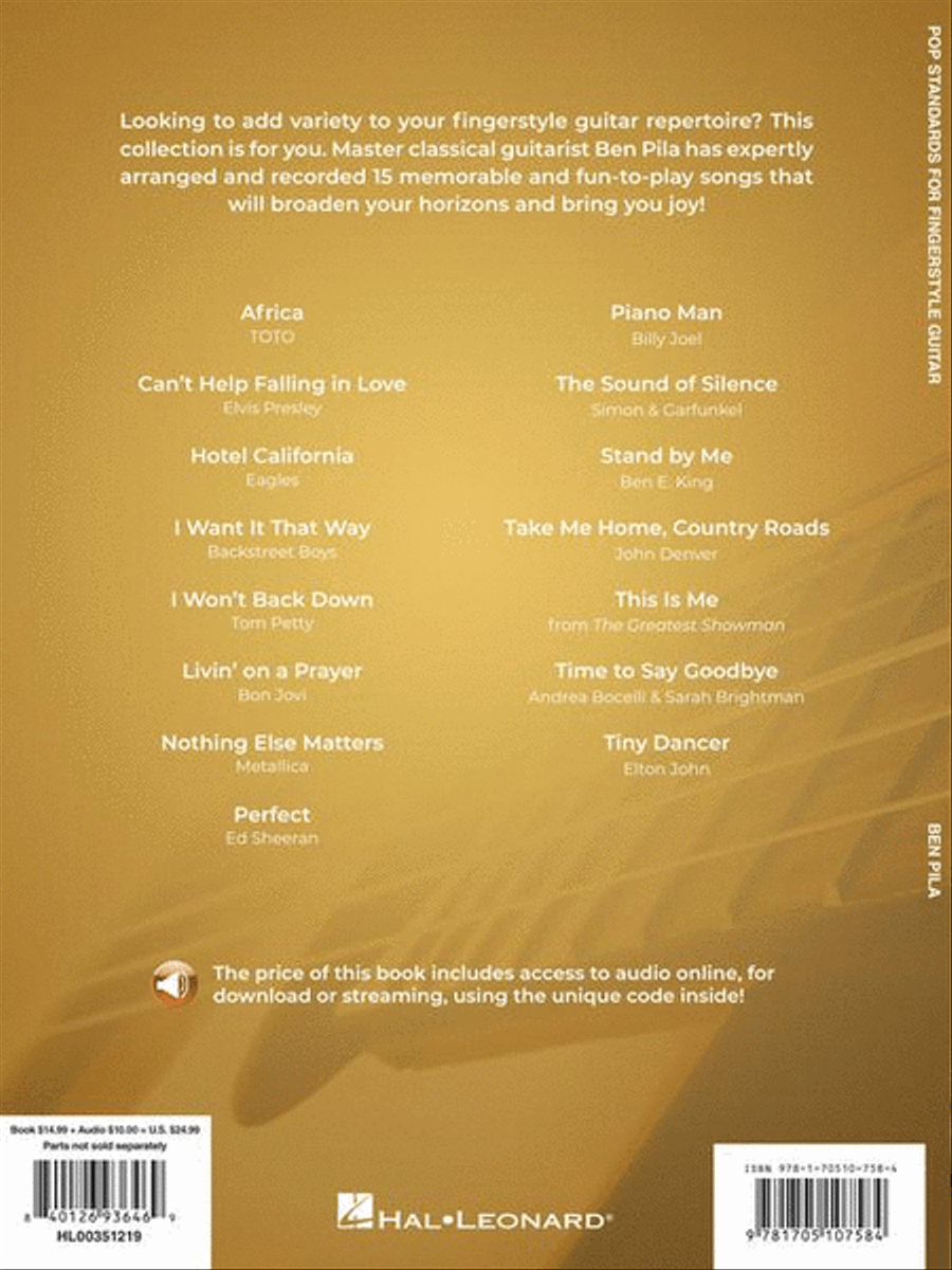 Pop Standards for Fingerstyle Guitar Electric Guitar scores gallery preview page 7