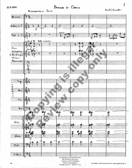 Domine in Caelo (Orchestra Score)