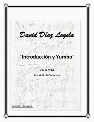 Book cover for Introducción y Yumbo for Violín & Orchestra Op.18 Nr.1