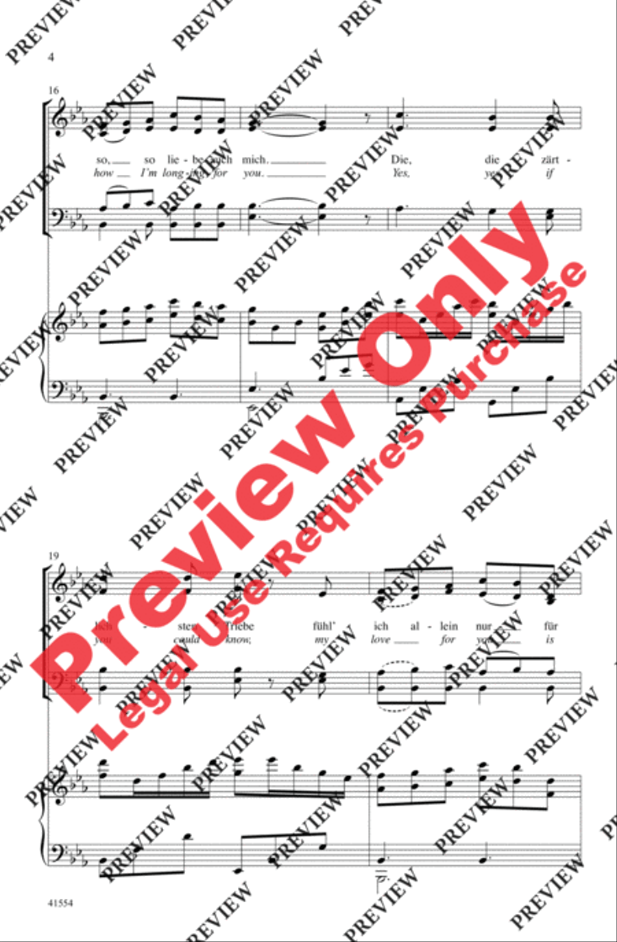 Du, Du Liegst Mir im Herzen 4-Part scores gallery preview page 4
