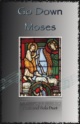 Book cover for Go Down Moses, Gospel Song for Flute and Viola Duet