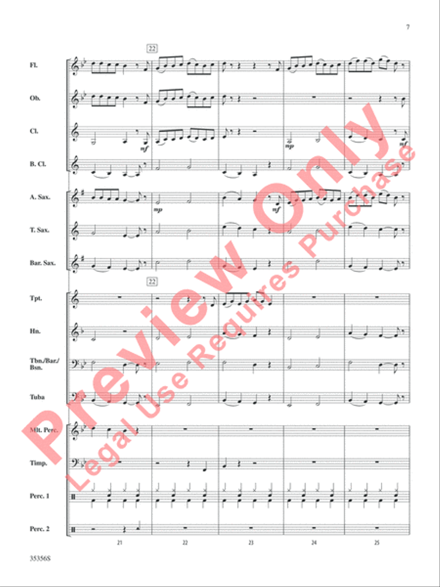 The Big Bang Theory (Main Title) Concert Band scores gallery preview page 8