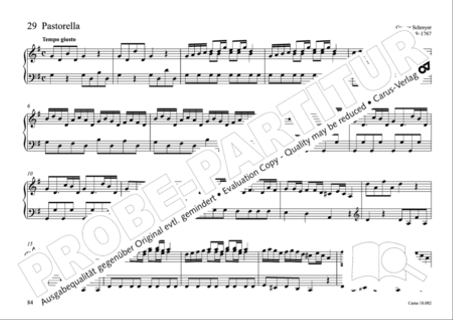 Pastoral music for organ, vol. 2: Germany, Bohemia, Austria, South Tyrol Organ Solo scores gallery preview page 85