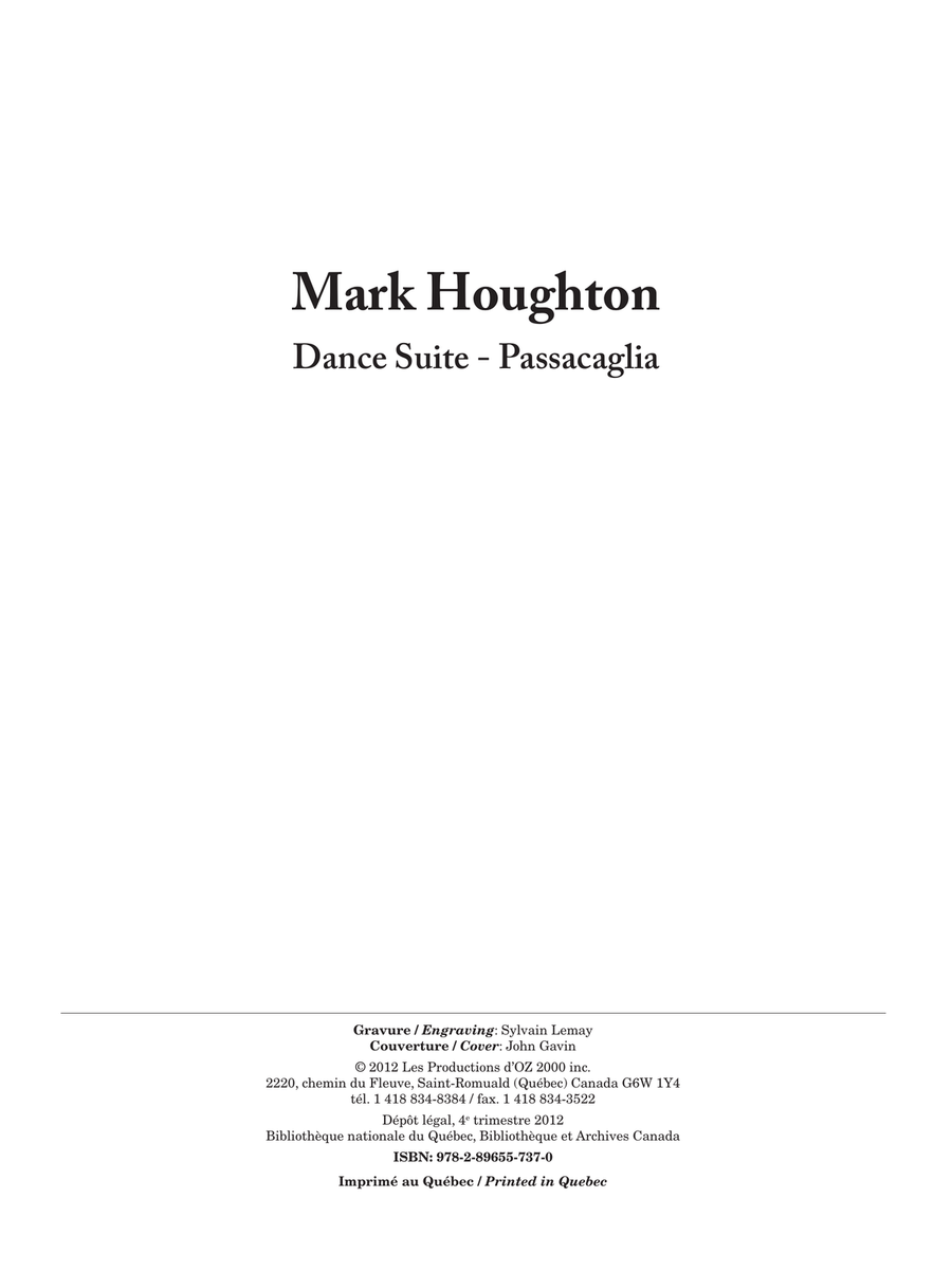Dance Suite - Passacaglia