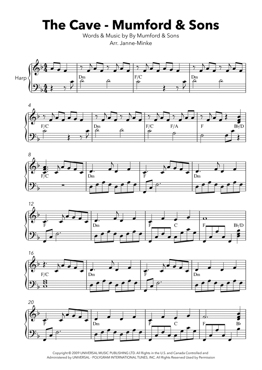 The Cave Harp scores gallery preview page 1