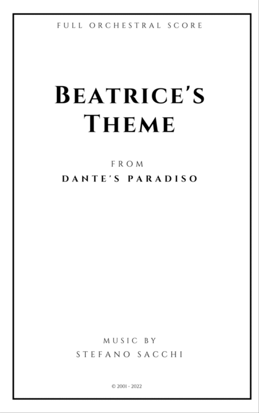 Beatrice's Theme Full Orchestra scores gallery preview page 2