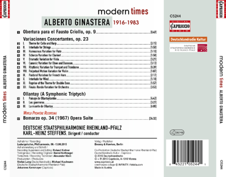 Alberto Ginastera: Orchestral Works image number null